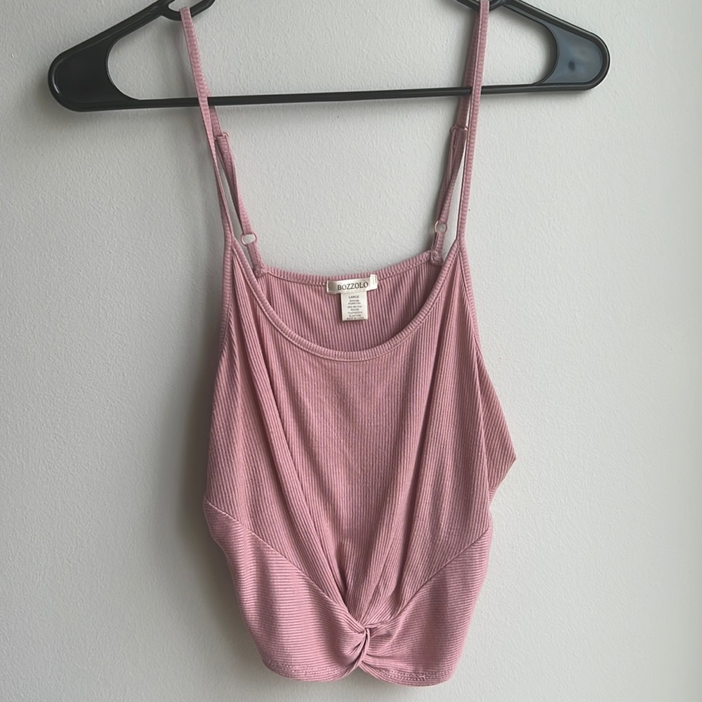 Pink Cropped Tanktop